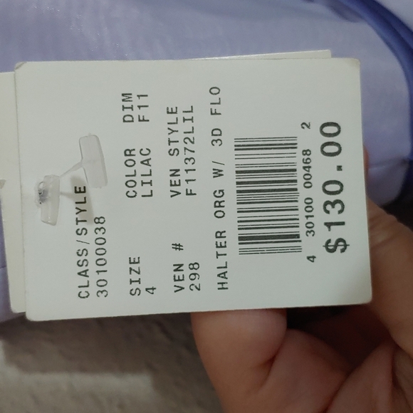 David's Bridal Women's Size 4 NWT Lilac Dress - Picture 6 of 7